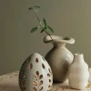 Broste Copenhagen Egga Lanterne Ø 9,5 x H 12 cm - Stentøj - Green