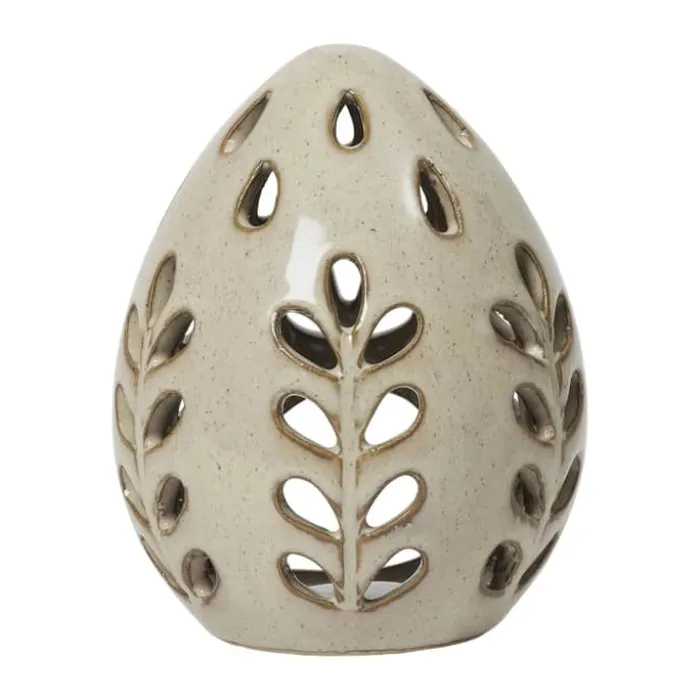 Broste Copenhagen Egga Lanterne Ø 9,5 x H 12 cm - Stentøj - Green