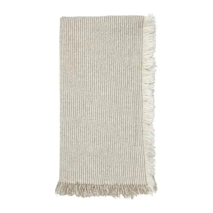 Broste Copenhagen Elouise Stofserviet B 45 x L 45 cm - Bomuld - Fungi Grey