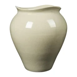 Broste Copenhagen Florentina Gulvvase Ø 50 x H 57 cm - Stentøj - Beige