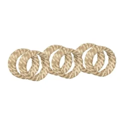 Broste Copenhagen Gaia Servietring - 6 stk. Ø 5 cm - Rattan - Natur