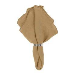 Broste Copenhagen Gracie Stofserviet B 45 x L 45 cm - Hør - Indian tan