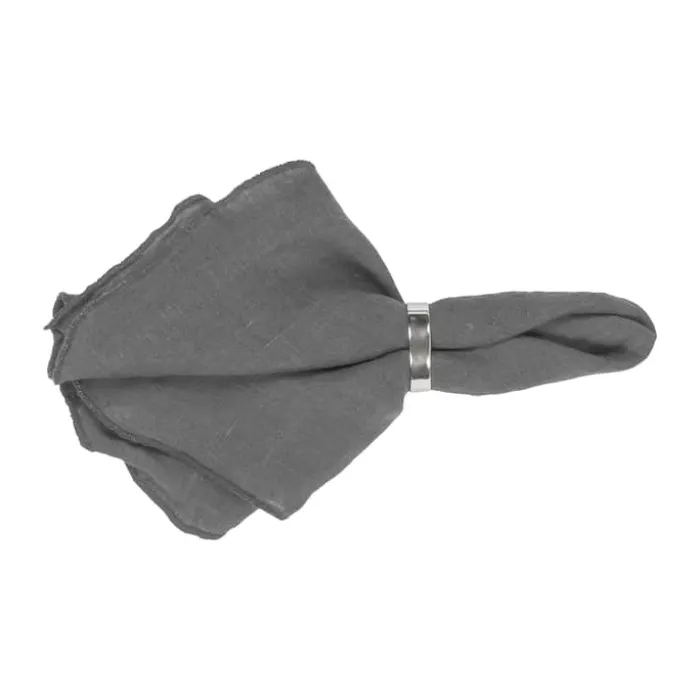 Broste Copenhagen Gracie Stofserviet B 45 x L 45 cm - Hør - Mørkeblå
