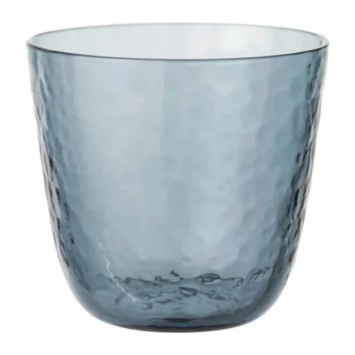 Broste Copenhagen Hammered Vandglas 15 cl - Mundblæst glas - Blå