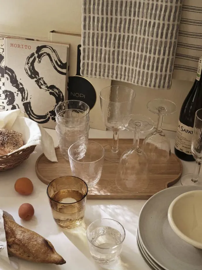 Broste Copenhagen Hammered Vandglas 15 cl - Mundblæst glas - Klar