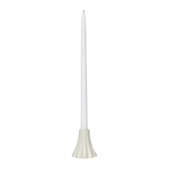 Broste Copenhagen Heli Lysestage H 8 cm - Stentøj - Cream