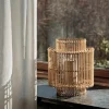 Broste Copenhagen Kaisa Lanterne H 36,5 cm - Bambus/glas - Natur