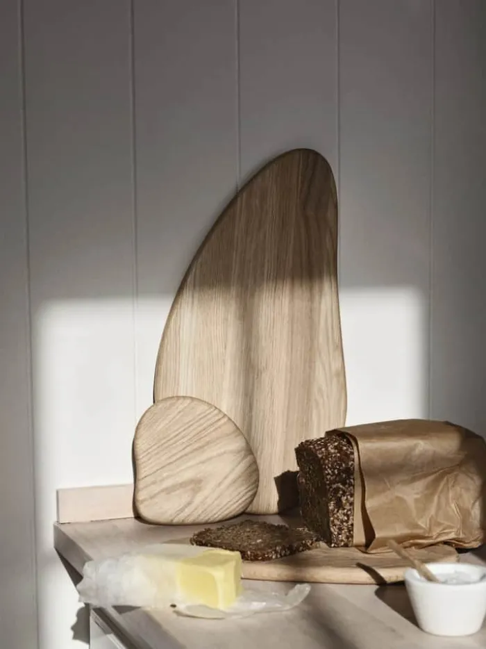Broste Copenhagen Limfjord Skærebræt B 13,5 x L5 cm - Egetræ - Natur