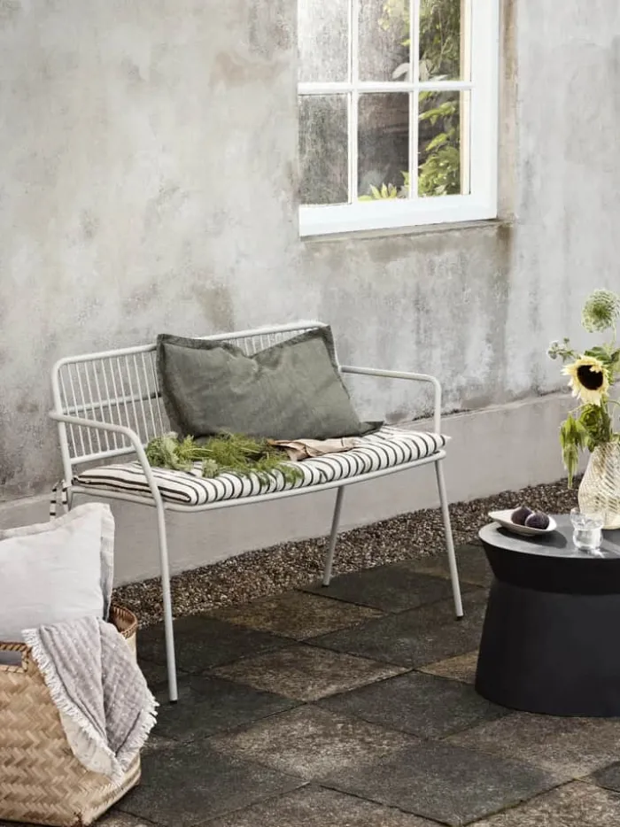 Broste Copenhagen Linn Pudebetræk B 40 x L 60 cm - Bomuld/hør - Grape Leaf Green