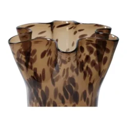 Broste Copenhagen Liva Vase Ø 23 x H 31,5 cm - Mundblæst glas - Brun