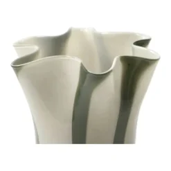 Broste Copenhagen Liva Vase Ø 23 x H 31,5 cm - Mundblæst glas - Grøn