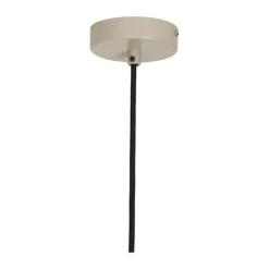 Broste Copenhagen Lolly Pendellampe Ø 16 x H 43 cm - Opalglas/aluminium - Hvid/beige