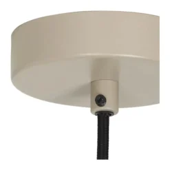 Broste Copenhagen Lolly Pendellampe Ø 16 x H 43 cm - Opalglas/aluminium - Hvid/beige