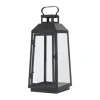 Broste Copenhagen Lou Lanterne H 44 cm - Jern/glas - Sort