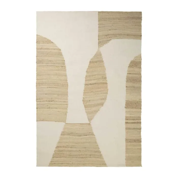 Broste Copenhagen Lumi Gulvtæppe B 140 x L 200 cm - Jute/bomuld - Natur