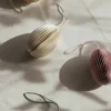 Broste Copenhagen Megan Papir Ornament Ø 4 x H 6 cm - Papir - Grøn