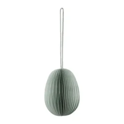 Broste Copenhagen Megan Papir Ornament Ø 4 x H 6 cm - Papir - Grøn