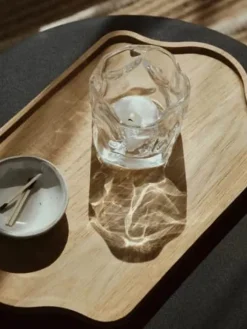 Broste Copenhagen Nona Fyrfadsstage Ø 7,5 x H 7,5 cm - Glas - Klar