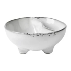 Broste Copenhagen Nordic Sand Olivenskål Ø 11 cm - Stentøj - Soft Blue