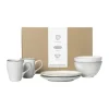 Broste Copenhagen Nordic Sand Morgenmadssæt - 6 dele Stentøj - Sand