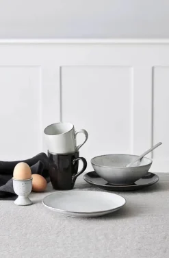 Broste Copenhagen Nordic Sand Æggebæger H 6,5 - Stentøj - Sand