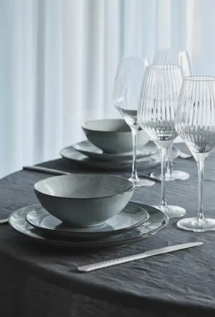 Broste Copenhagen Nordic Sea Skål Ø 17 - Stentøj - Soft Blue