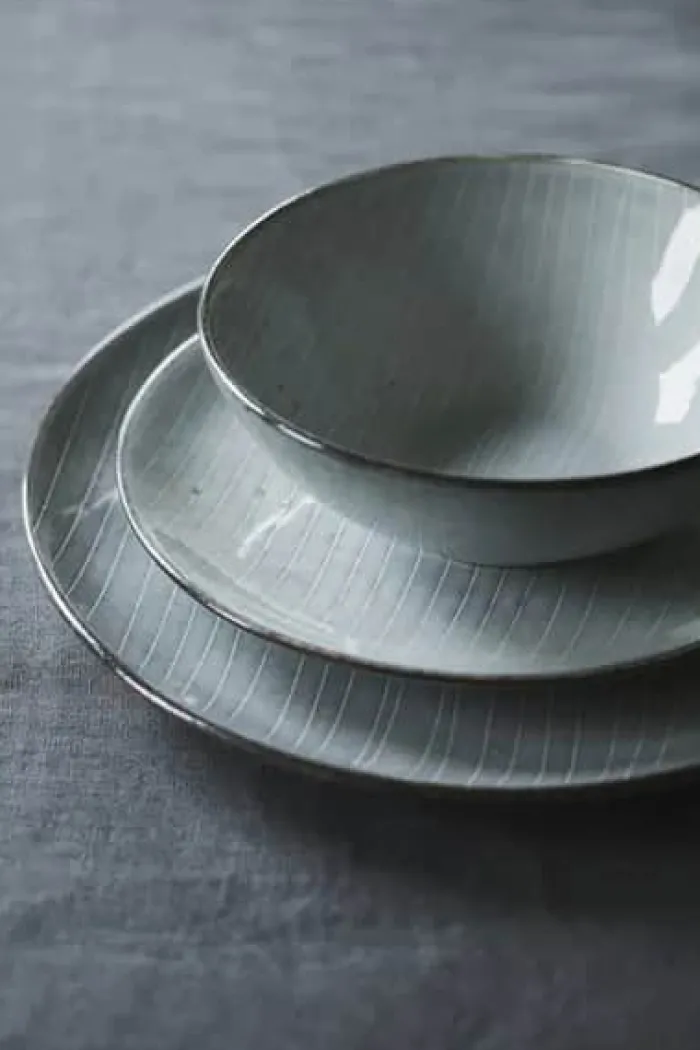 Broste Copenhagen Nordic Sea Skål Ø 17 - Stentøj - Soft Blue