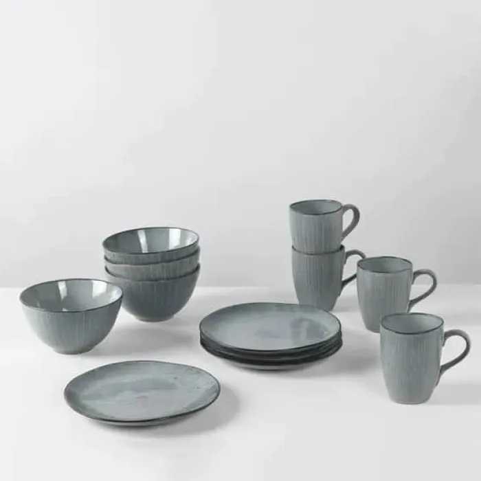 Broste Copenhagen Nordic Sea Mega Krus 40 cl - Stentøj - Soft Blue