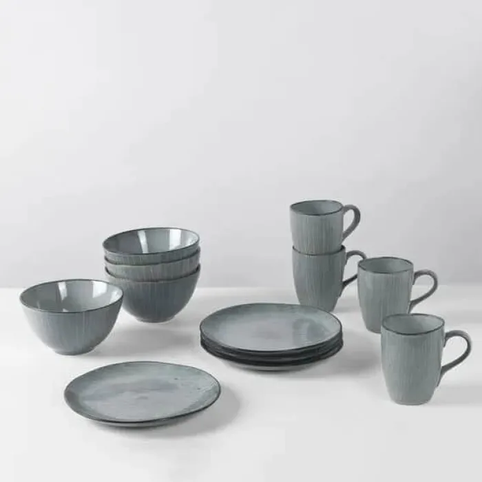 Broste Copenhagen Nordic Sea Skål Ø 15 cm - Stentøj - Soft Blue