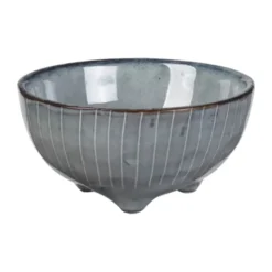 Broste Copenhagen Nordic Sea Skål m. Fod Ø 11 cm - Stentøj - Soft blue