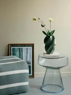 Broste Copenhagen Odette Vase Ø 19 x H 32 cm - Stentøj - Grøn