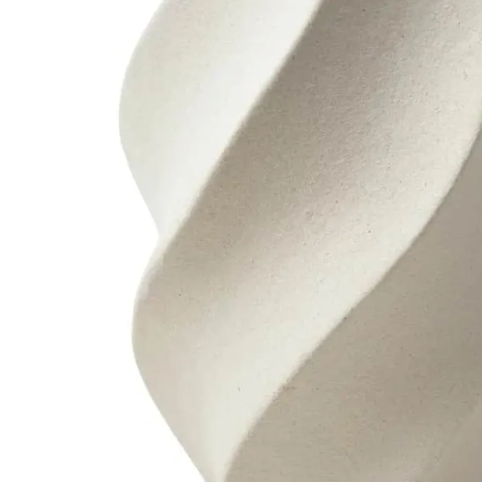 Broste Copenhagen Odette Vase Ø 19 x H 32 cm - Stentøj - Hvid
