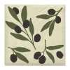 Broste Copenhagen Olive Papirserviet B 33 x L 33 cm - Papir - Sort
