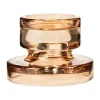 Broste Copenhagen Petra Lysestage Ø 11 x H 8 cm - Glas - Brun