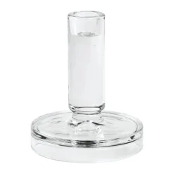 Broste Copenhagen Petra Lysestage Ø 12 x H 14 cm - Glas - Klar