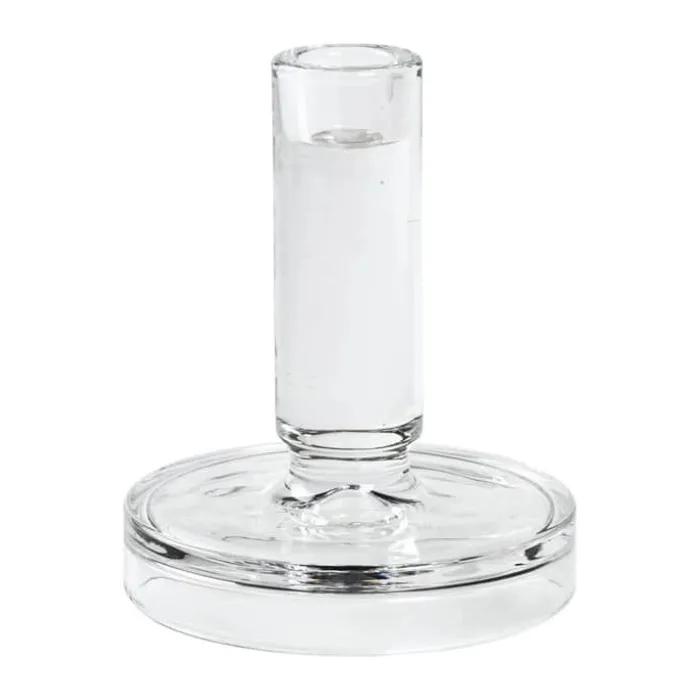 Broste Copenhagen Petra Lysestage Ø 12 x H 14 cm - Glas - Klar