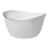 Broste Copenhagen Salt Skål Ø 24 cm - Porcelæn - White/black