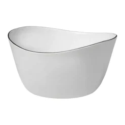 Broste Copenhagen Salt Skål Ø 24 cm - Porcelæn - White/black