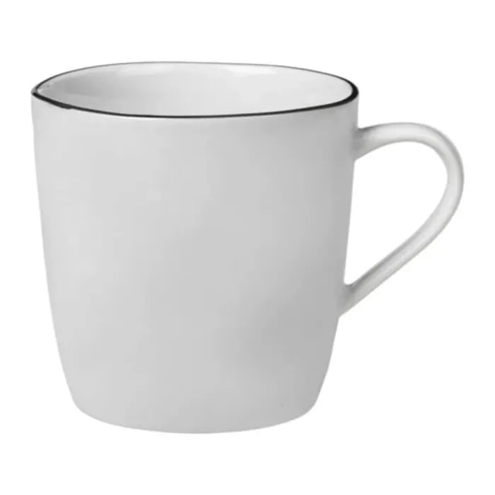 Broste Copenhagen Salt Tekop 25 cl - Porcelæn - White/black