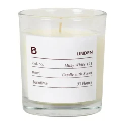 Broste Copenhagen Sense Duftlys Ø 7,4 x H 8,3 cm - Stearin - Linden