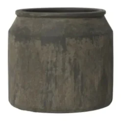 Broste Copenhagen Uma Urtepotte Ø 22 x H 20 cm - Terracotta - Grå