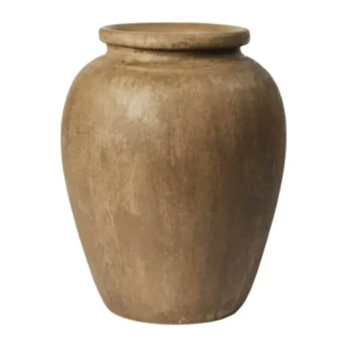 Broste Copenhagen Uma Vase Ø 24 x H 30 cm - Terrakotta - Brun