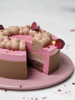 by Ditte Julie Silikoneform - Boblekrans Ø 19 cm - Silikone - Rosa
