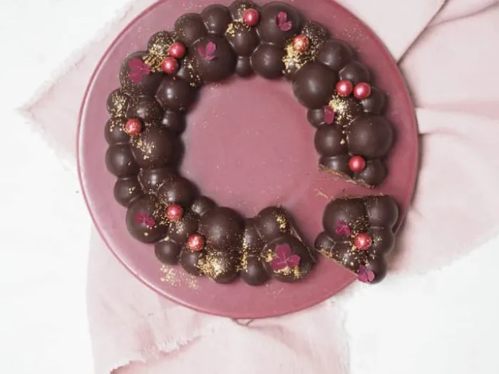 by Ditte Julie Silikoneform - Boblekrans Ø 19 cm - Silikone - Rosa