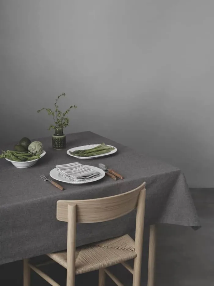 By Mogensen Earth Dug B 140 x L 140 cm - Økologisk bomuld - Grå