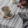 By Mogensen Small Stripes Dug B 140 x L 320 cm - Bomuld - Grå