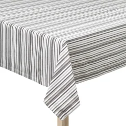 By Mogensen Small Stripes Dug B 140 x L 320 cm - Bomuld - Grå