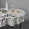 By Mogensen Small Stripes Dug Ø 160 cm - Økologisk bomuld - Grå