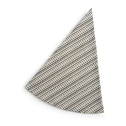 By Mogensen Small Stripes Dug Ø 160 cm - Økologisk bomuld - Grå