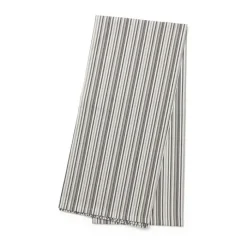 By Mogensen Small Stripes Dug B 140 x L 140 cm - Økologisk bomuld - Grå